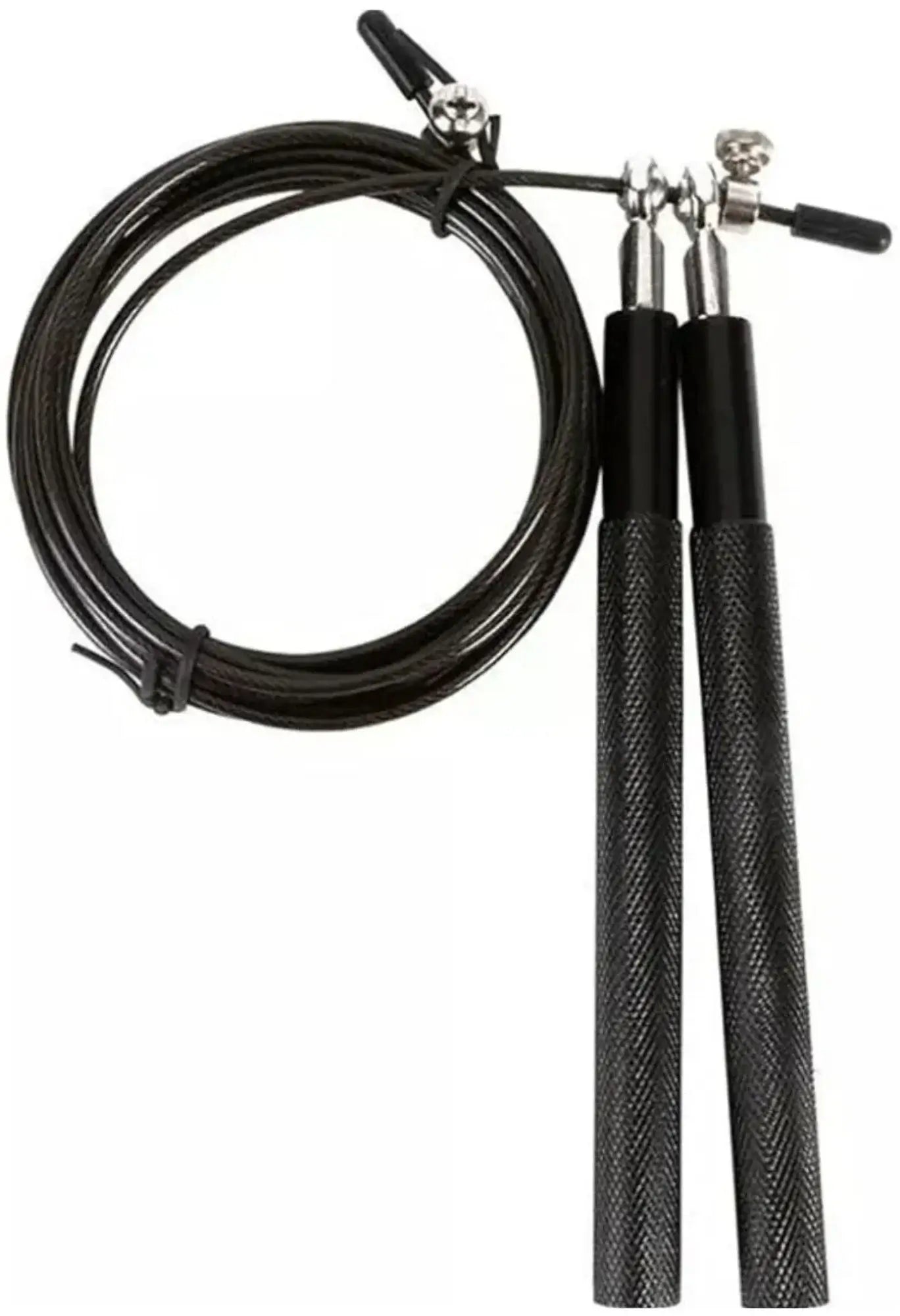 French Fitness - Aluminum Speed Rope w/Swivel Bearings (New) - Side View