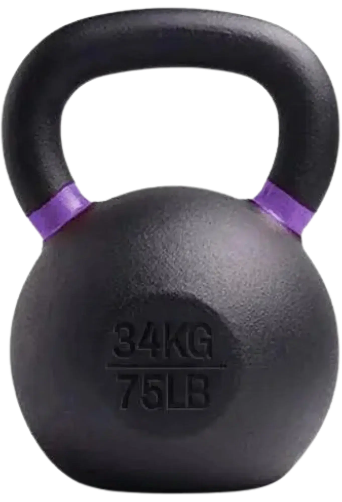 French Fitness - Cast Iron Kettlebell 75 lbs (New) - Front View