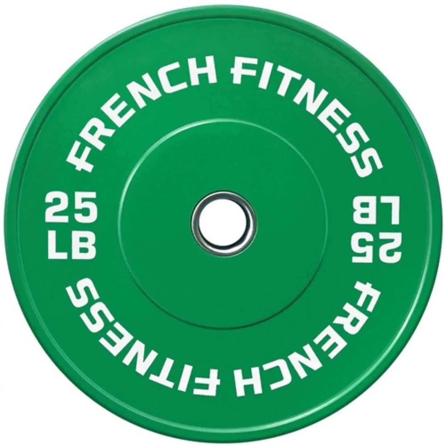 French Fitness Olympic Colored Bumper Plate 25 lbs (New) Image 2
