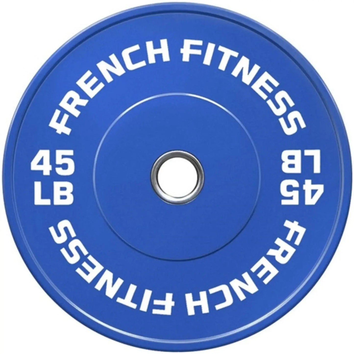 French Fitness Olympic Colored Bumper Plate 45 lbs (New) Image 2
