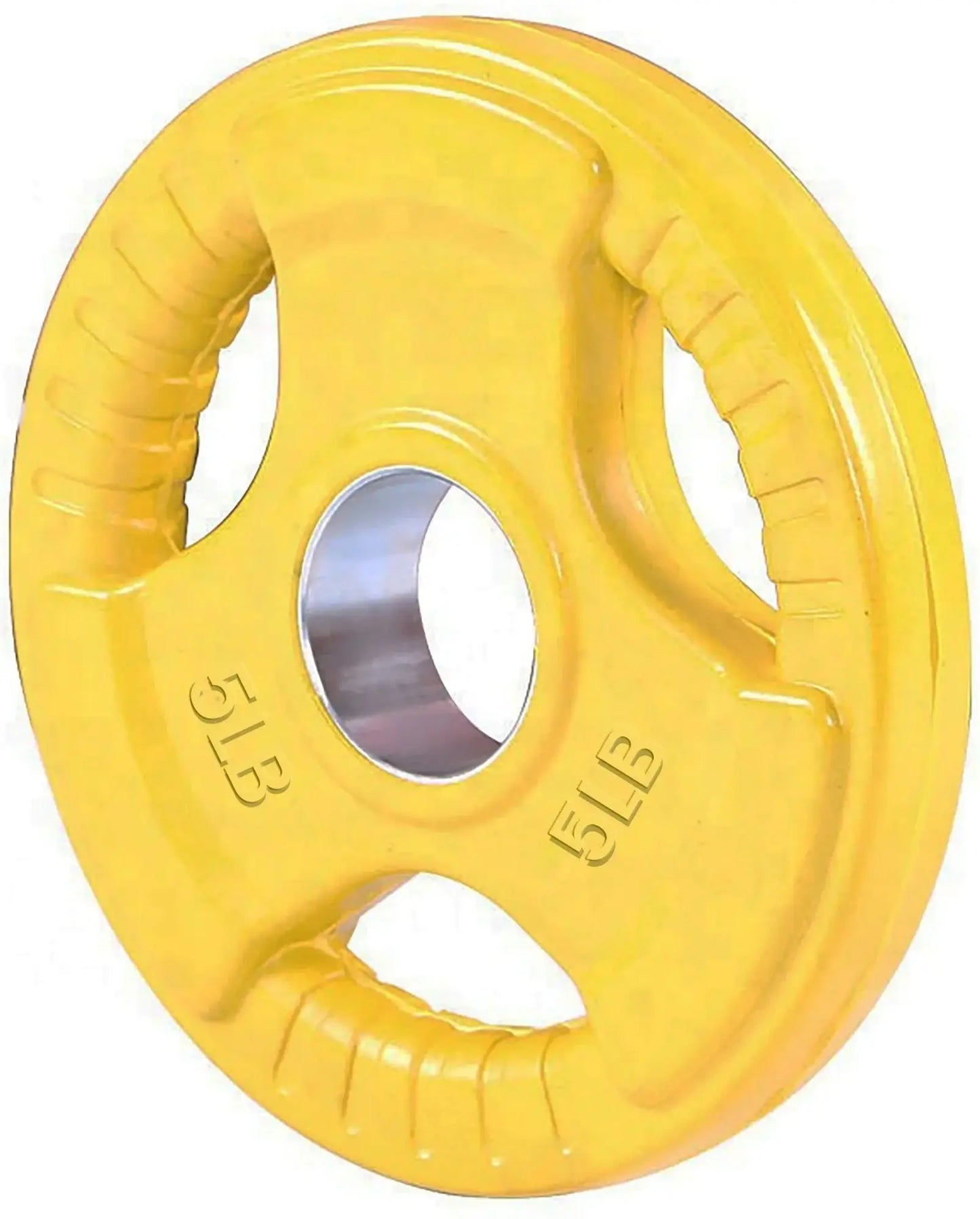 French Fitness Colored Rubber Grip Olympic Plate Set 140 lbs (New) Image 7