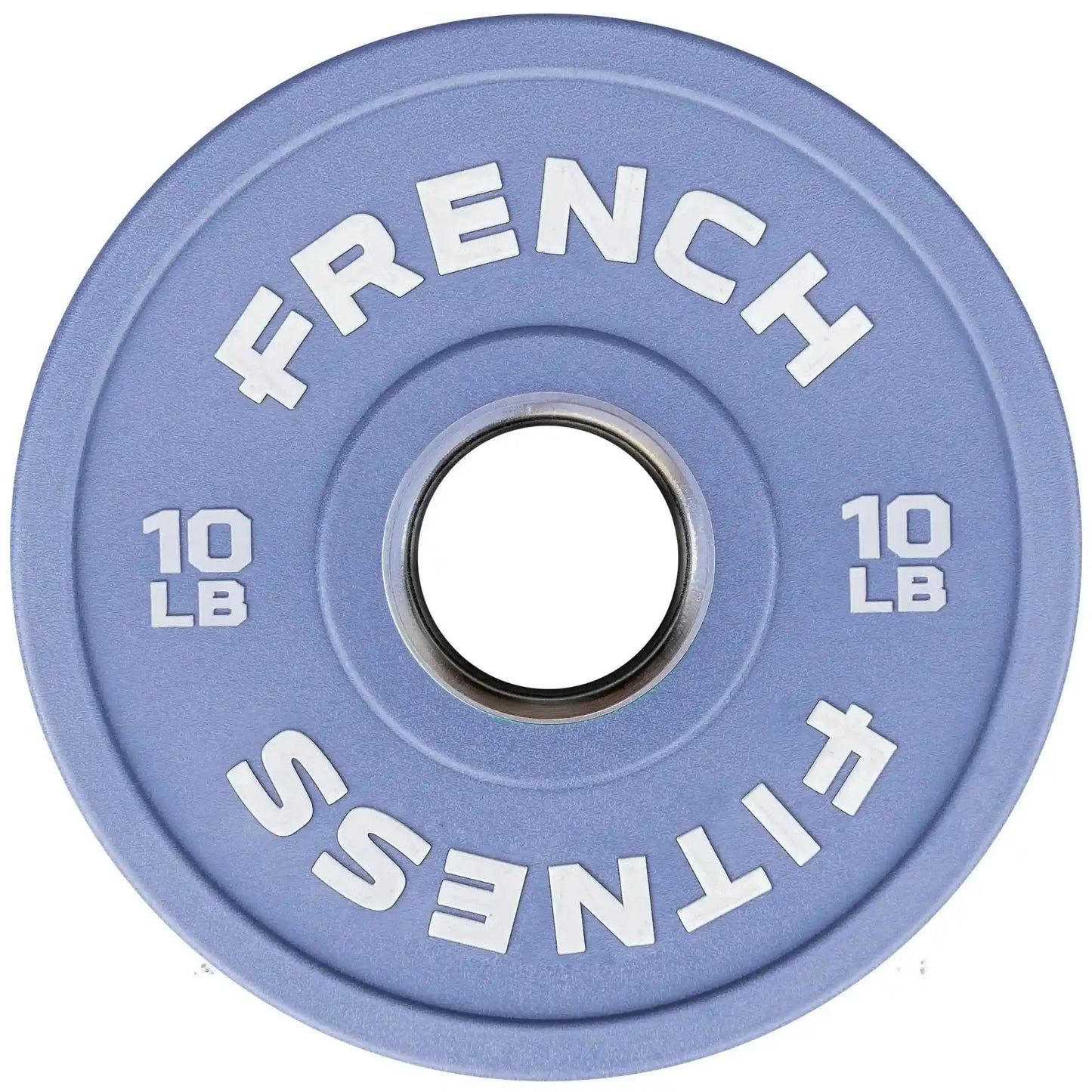 French Fitness Competition Urethane Bumper Plate 10 lb Colored (Grey) (New) Image 2