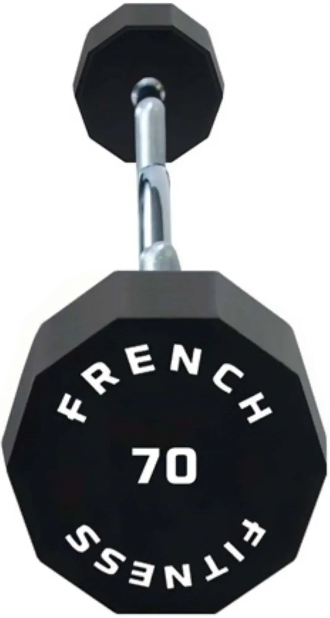 French Fitness EZ Curl Urethane Barbell 70 lbs - Single (New) Image 2