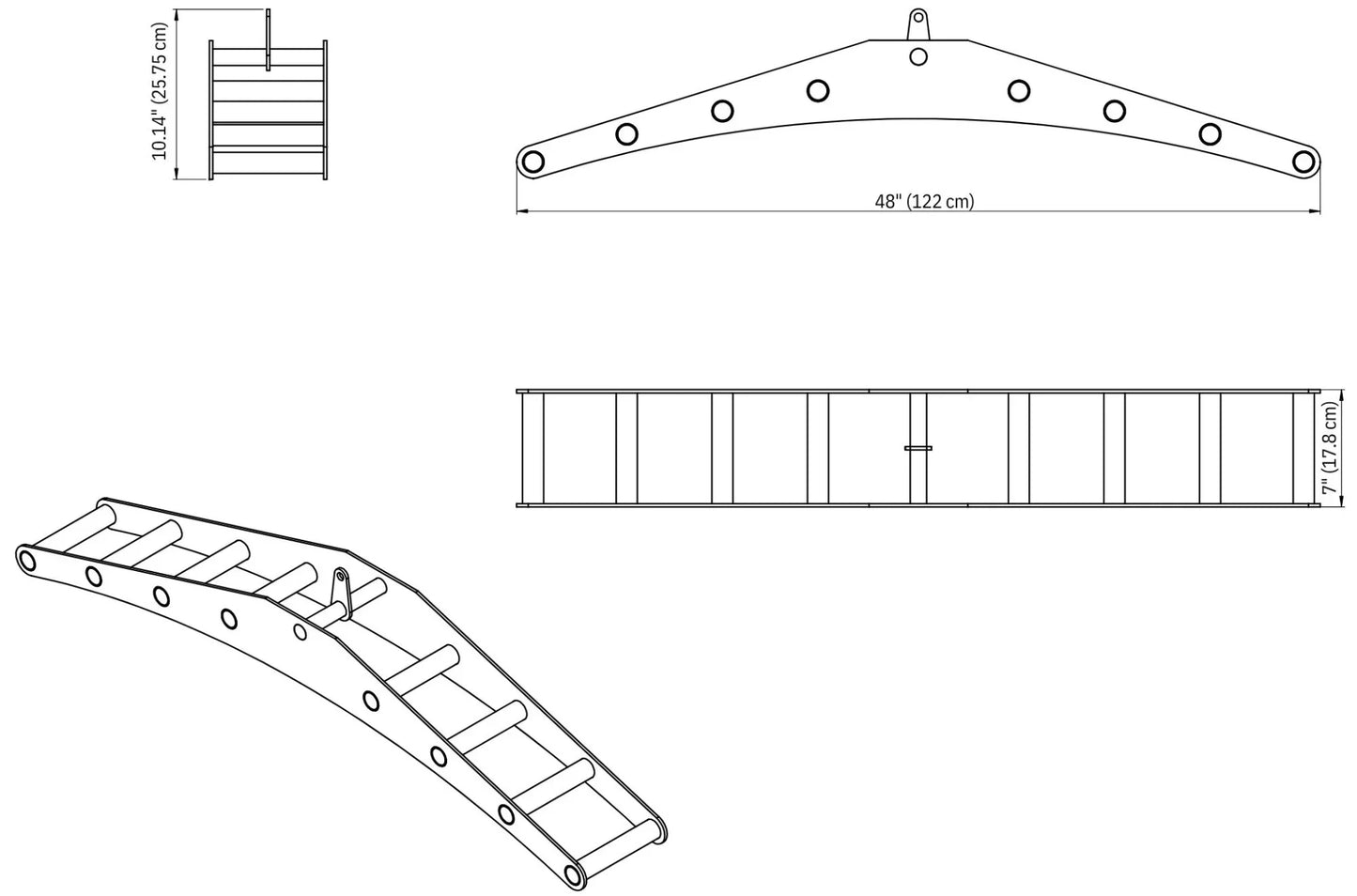 French Fitness Multi Grip Lat Pulldown Bar Attachment (New) Image 2