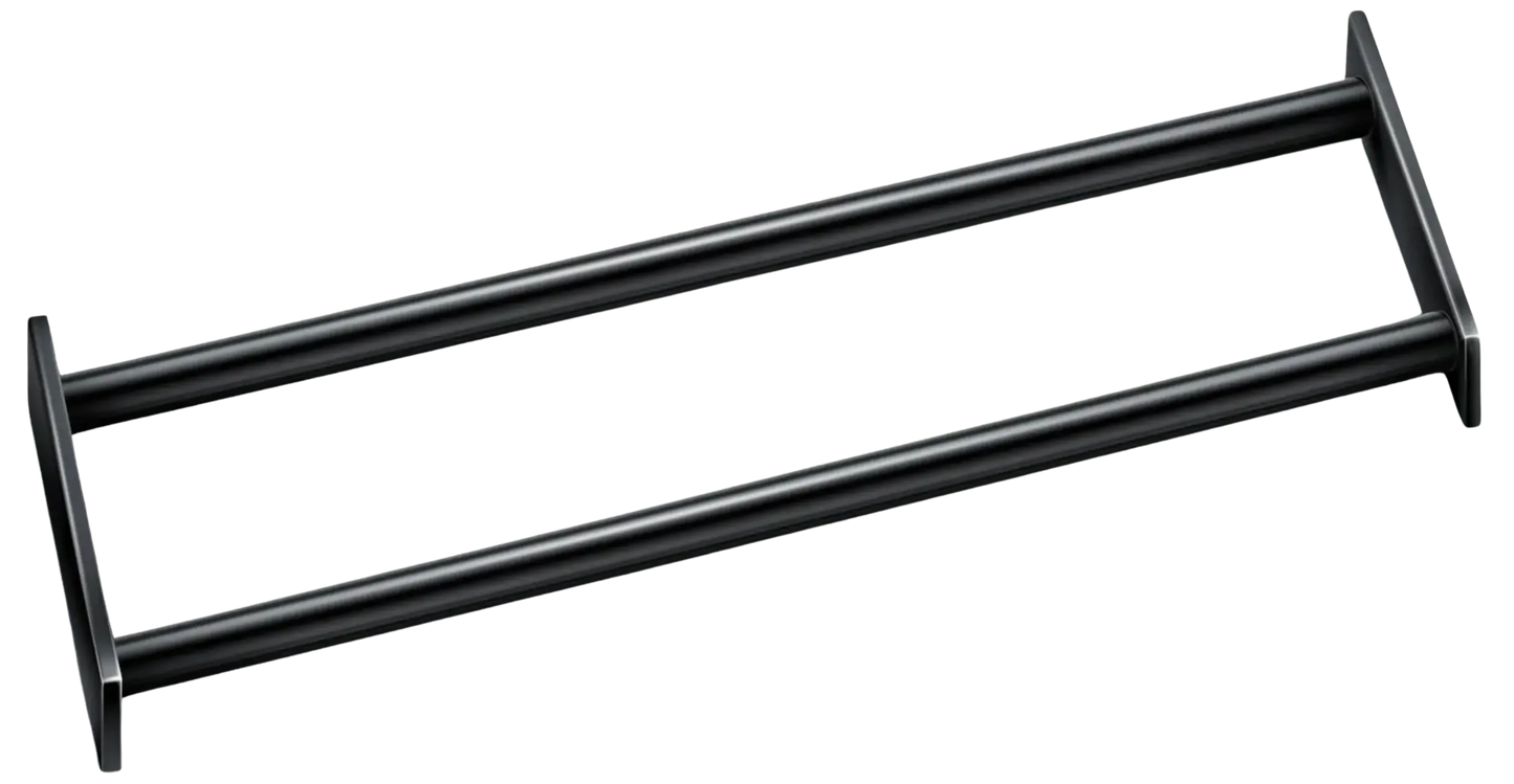 French Fitness 43" Rack & Rig Double Pull Up Bar (New) - Front View