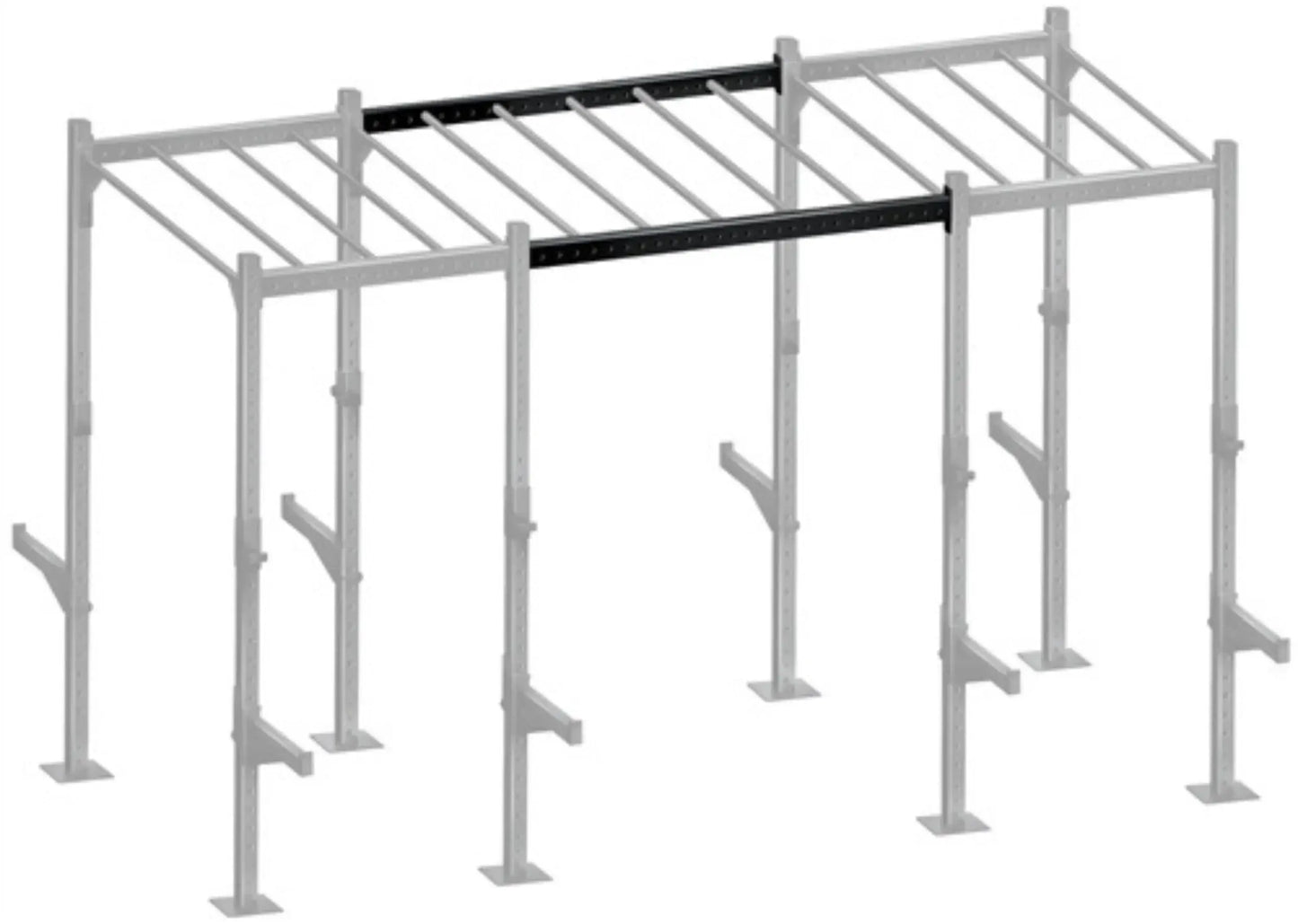French Fitness - 71" Rack & Rig Junction Bar Crossmember V1 (New) - Angled View