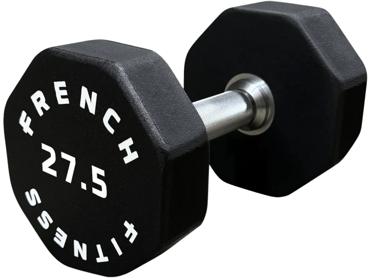French Fitness Urethane 8 Sided Hex Dumbbell 27.5 lbs - Single (New) Image