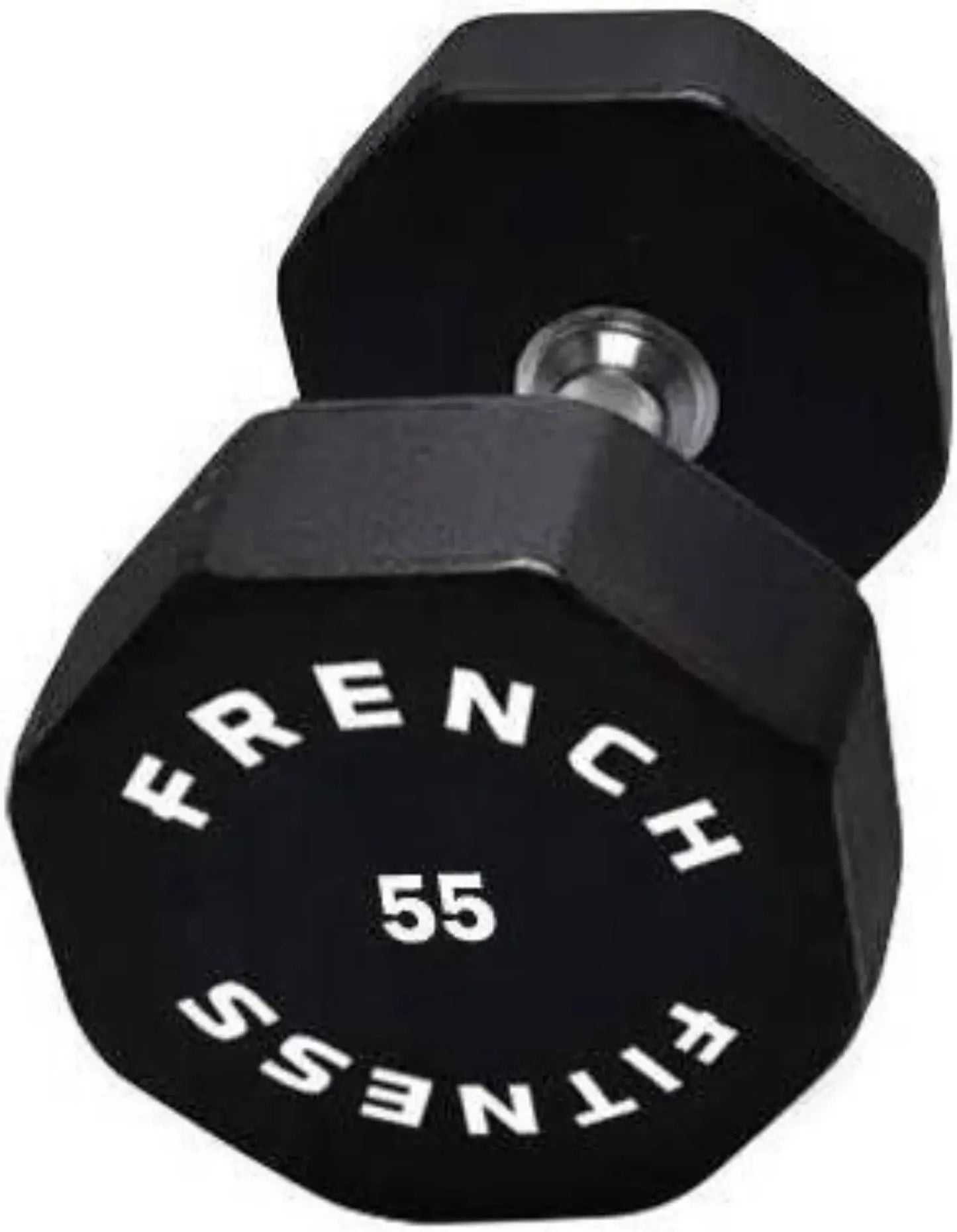 French Fitness Urethane 8 Sided Hex Dumbbell 55 lbs - Single (New) Image 2