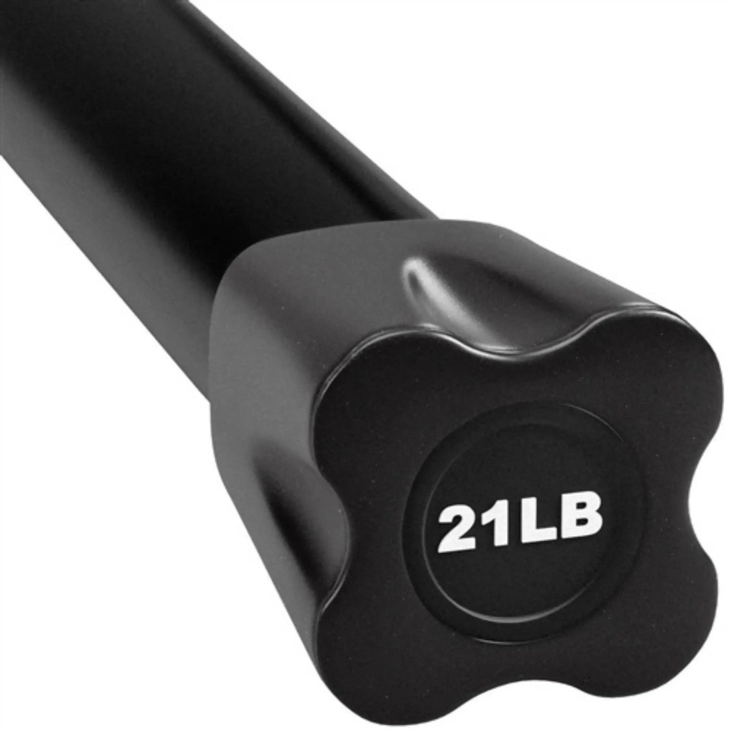 French Fitness Weighted Body Fitness Bar 21 lbs - Black (New) Image 2