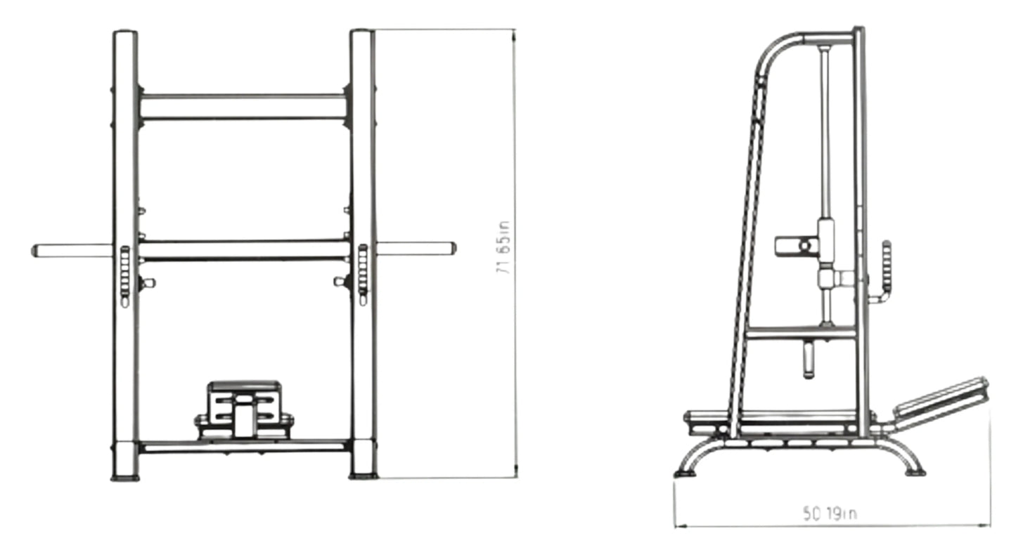 French Fitness Napa Vertical Leg Press Plate Loaded (New) Image 3