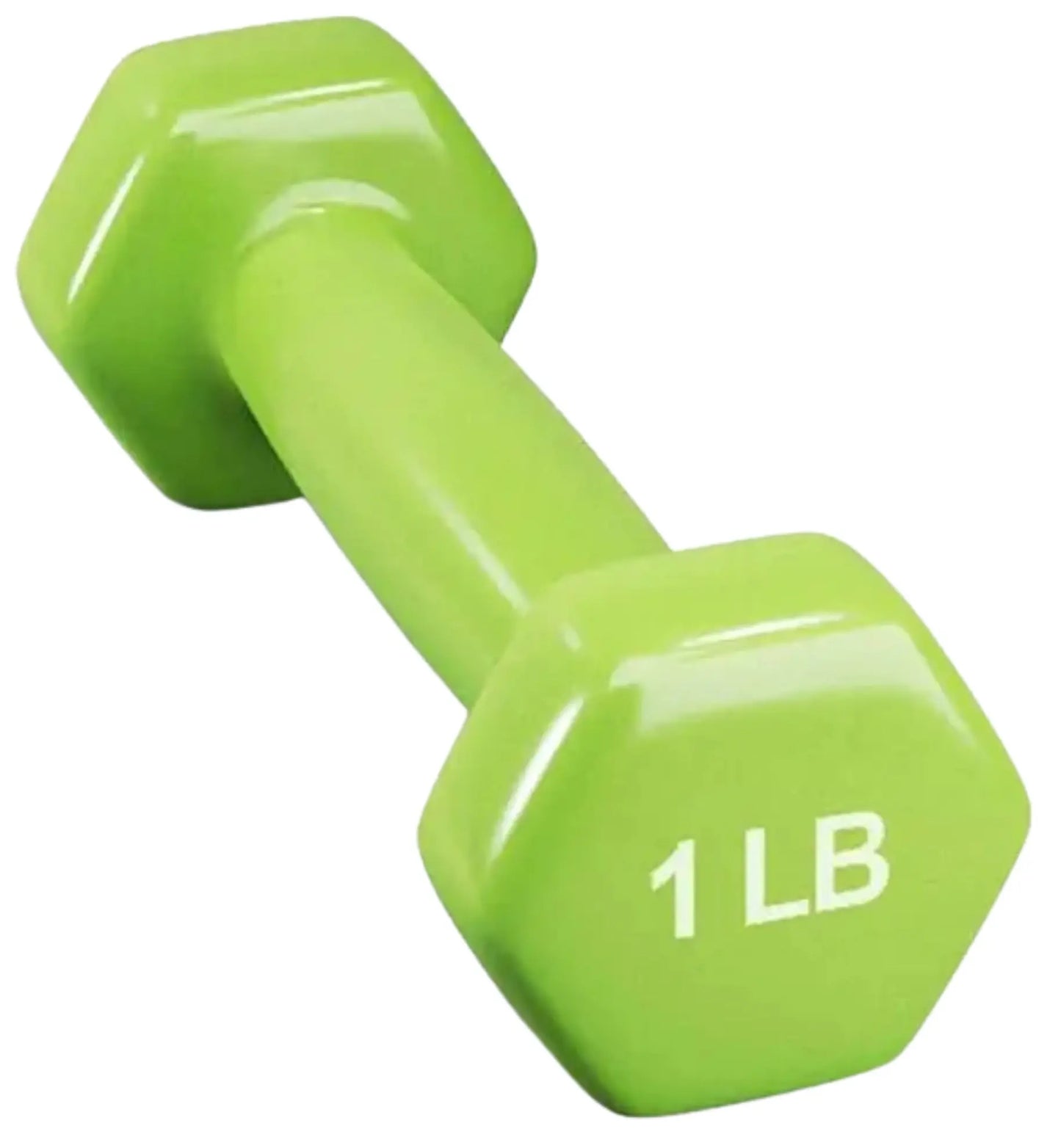French Fitness Colorful Hex Vinyl Dumbbell Set of 1 to 15 lbs (New) Image 15