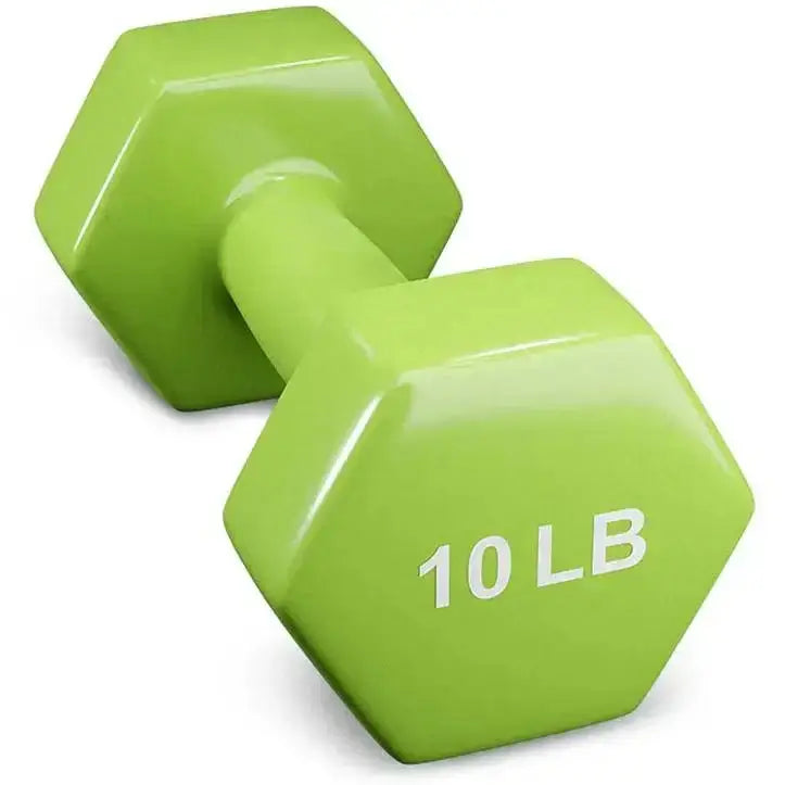 French Fitness Colorful Hex Vinyl 48 Pair Dumbbell Set w/ Body-Solid GDR500 Rack (New) Image 13