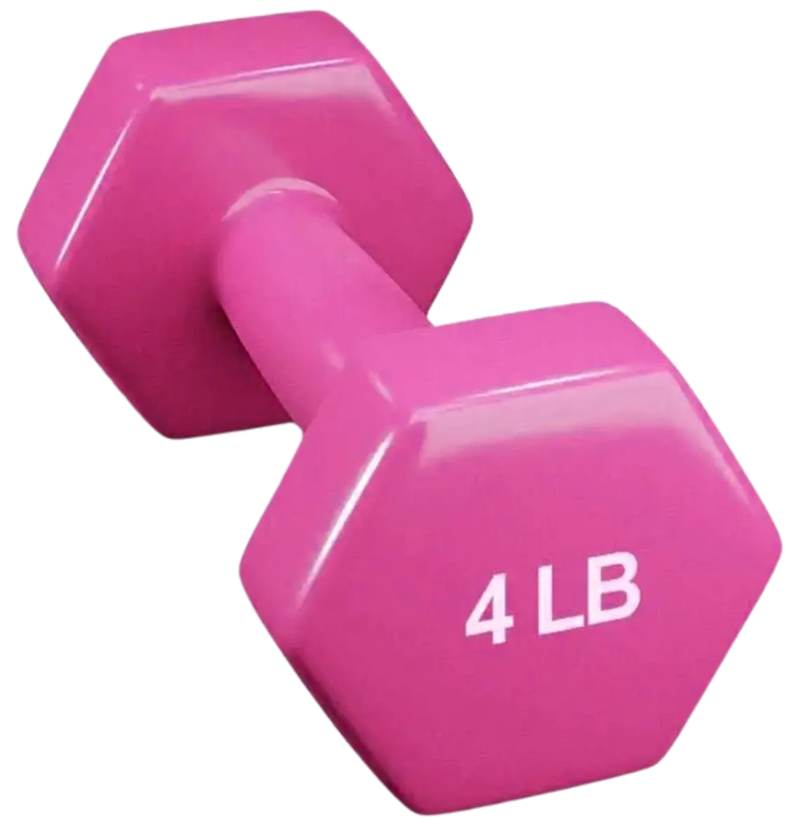 French Fitness Colorful Hex Vinyl Dumbbell 4 lbs - Single (New) Image
