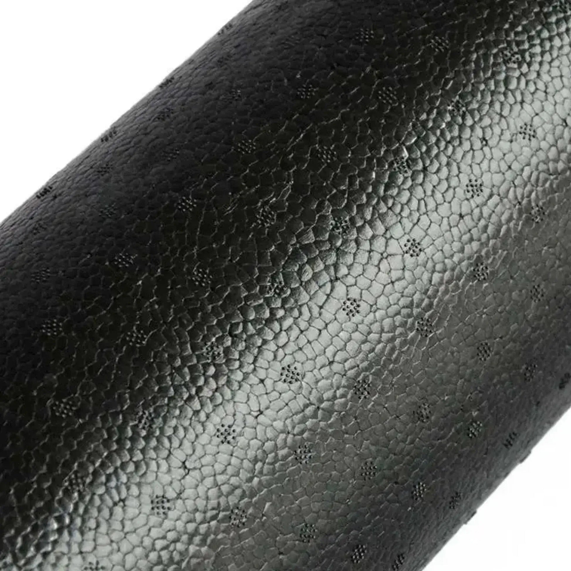 French Fitness - 18" Black Foam Roller (New) - Close Up View