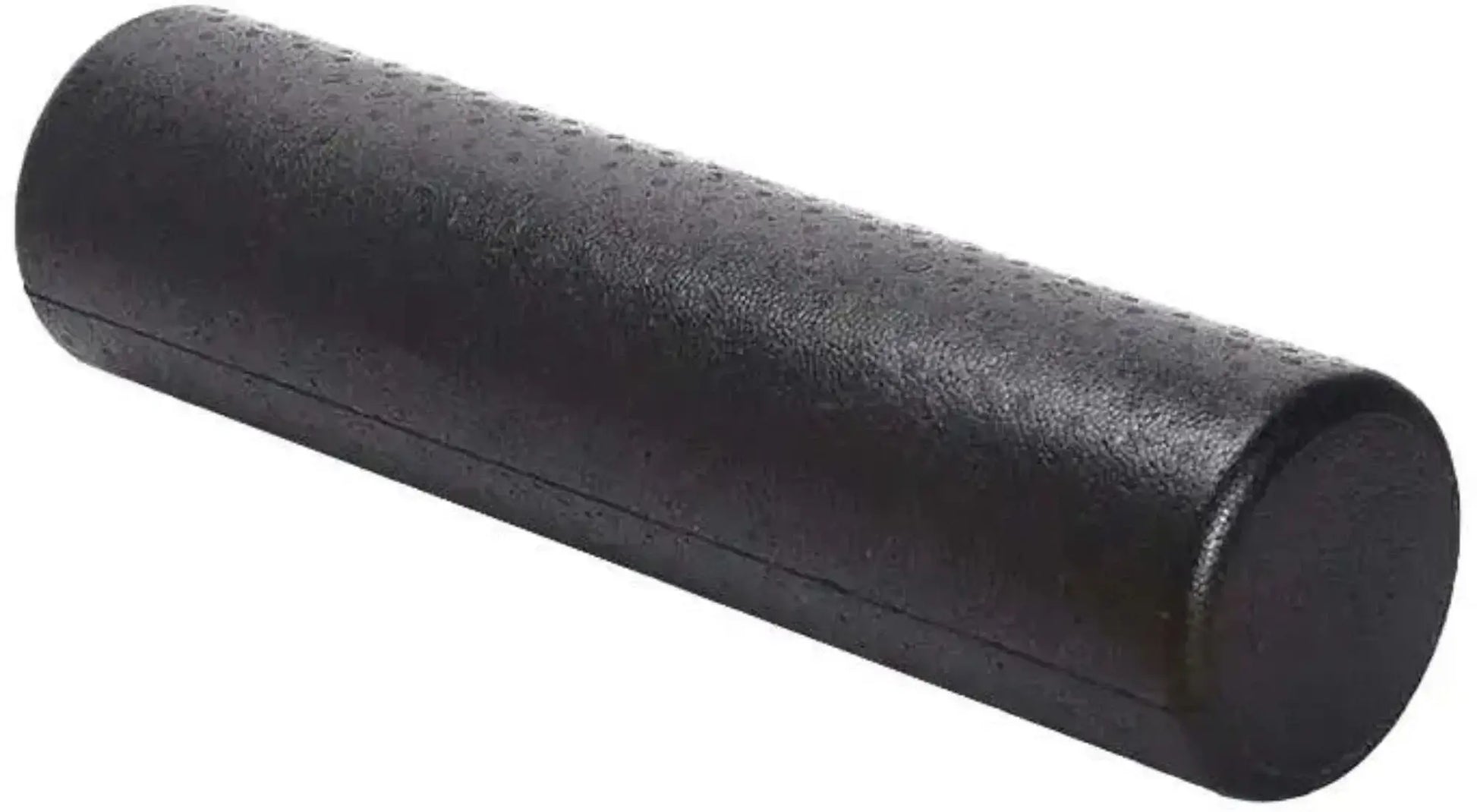 French Fitness - 18" Black Foam Roller (New) - Angled View