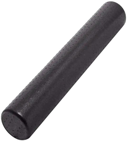 French Fitness 36" Black Foam Roller (New) - Angled View