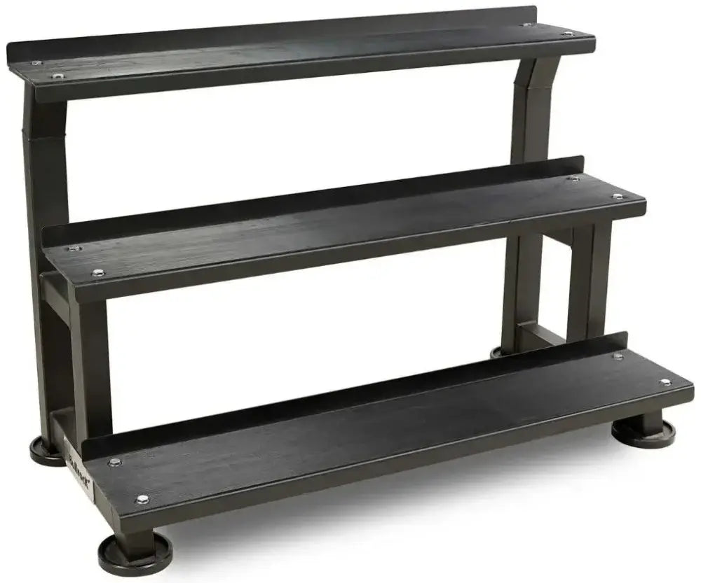 French Fitness - 3 Tier Kettlebell Rack (New) - Front View