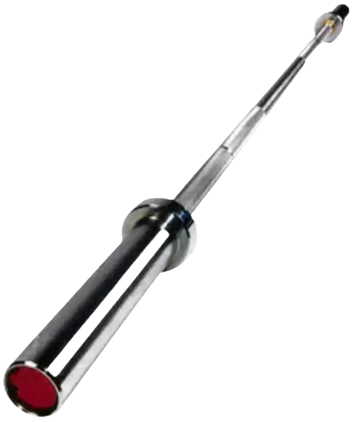 French Fitness 6' Aluminum Olympic Technology Bar - 17 lbs (New) - Angled View