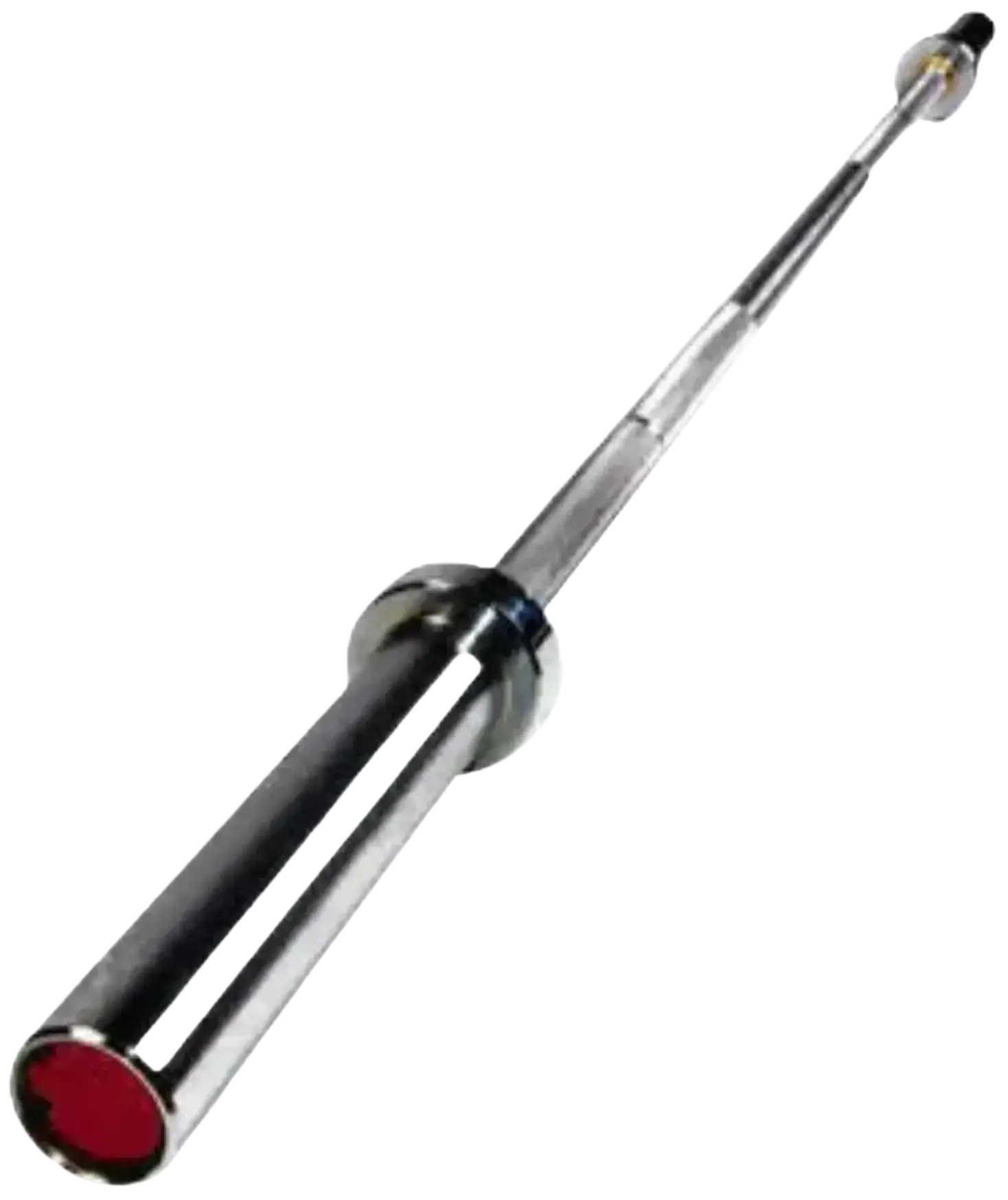 French Fitness 6' Aluminum Olympic Technology Bar - 17 lbs (New) - Angled View