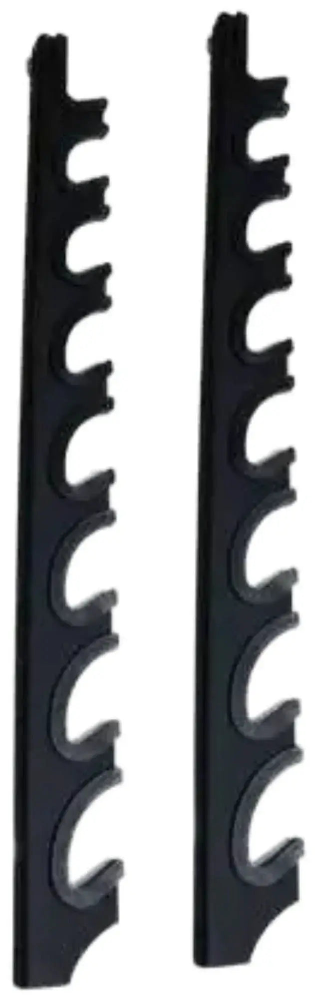 French Fitness - 8 Bar Wall Mounted Horizontal Rack (New) - Side View