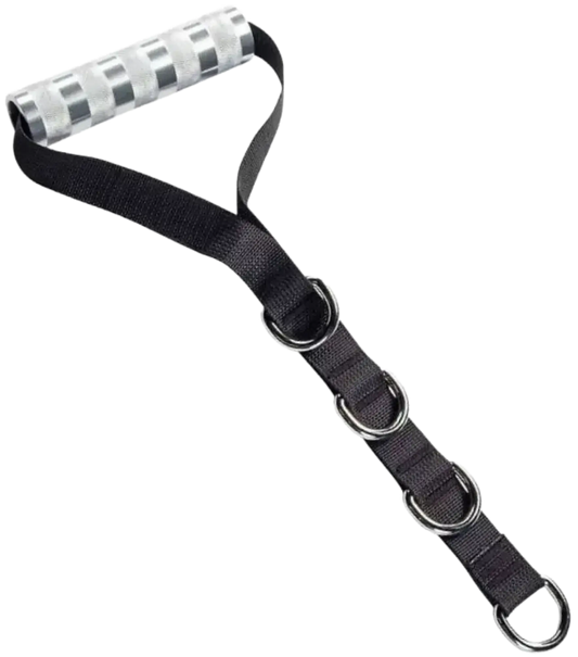 French Fitness - Adjustable Aluminum AAH55 Stirrup Handle (New) - Angled View