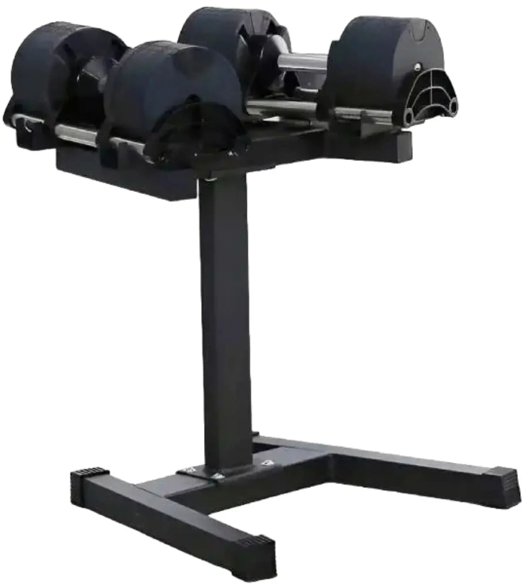 French Fitness - Adjustable Dumbbell Set Stand (New) - Angled View