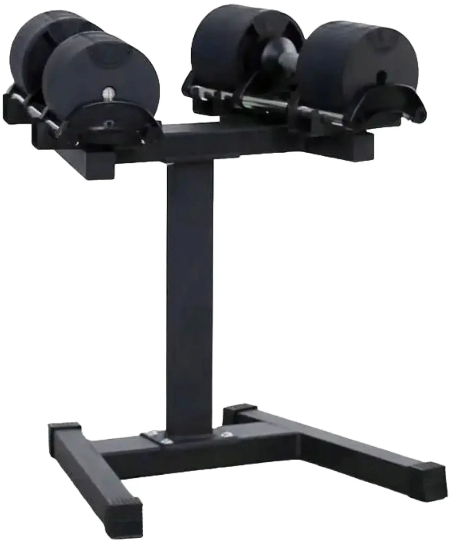 French Fitness - Adjustable Dumbbell Set Stand (New) - Angled View
