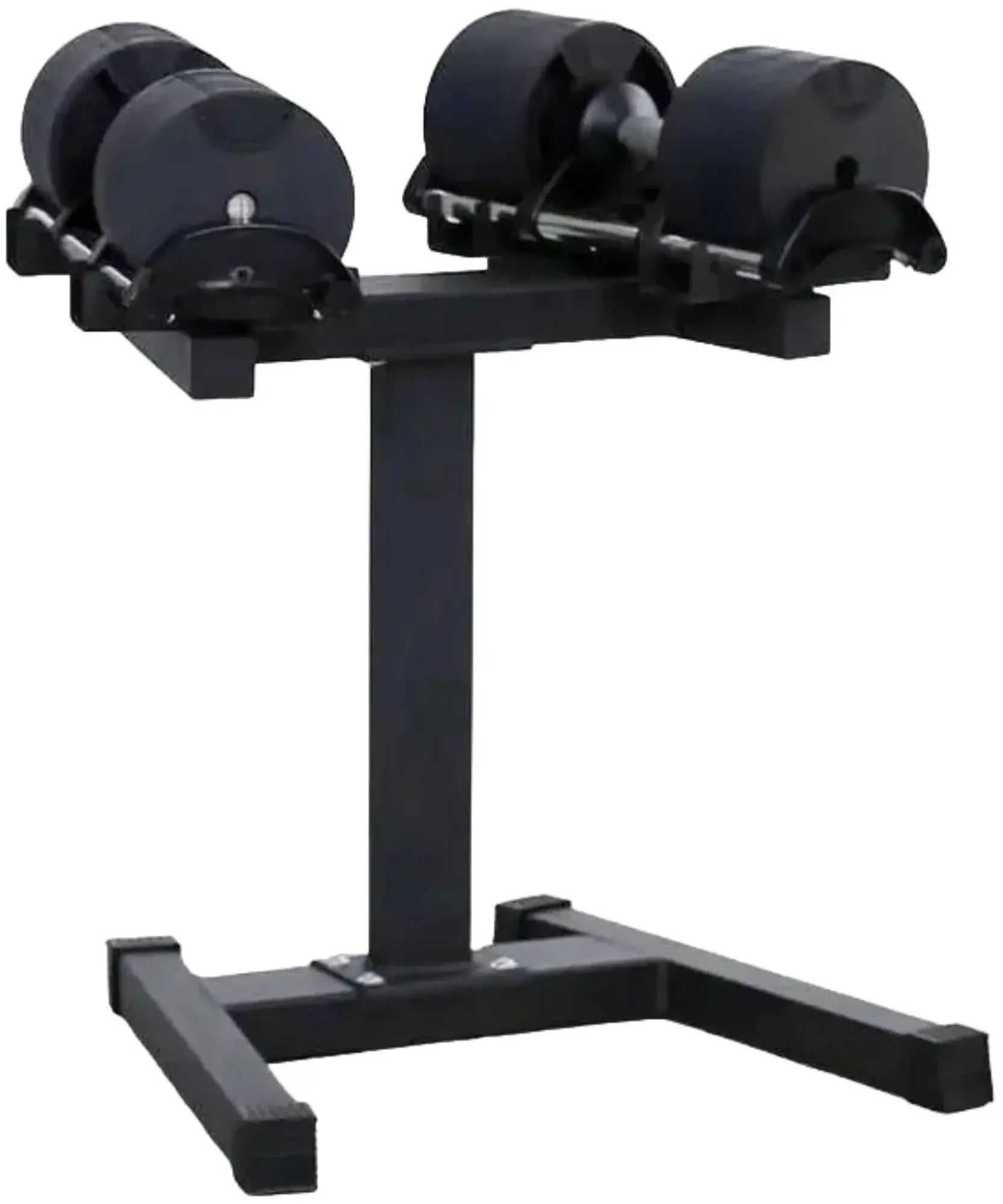 French Fitness - Adjustable Dumbbell Set Stand (New) - Angled View