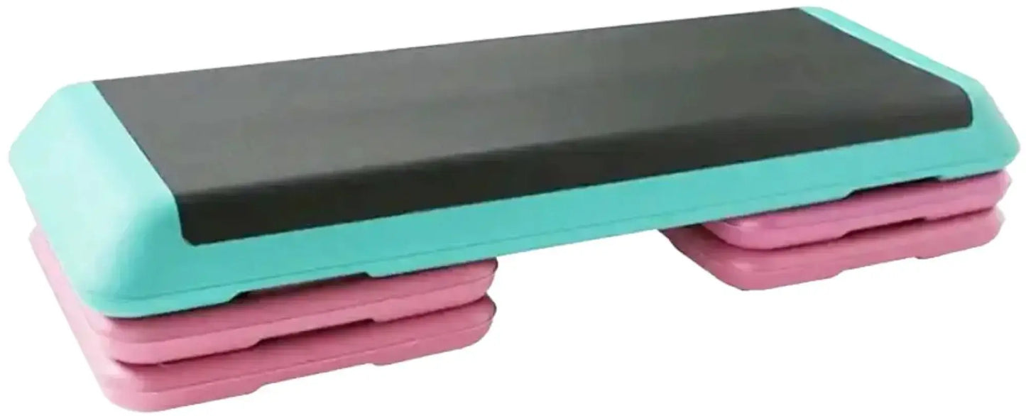 French Fitness - Aerobic Step w/ Adjustable Risers (New) - Angled View