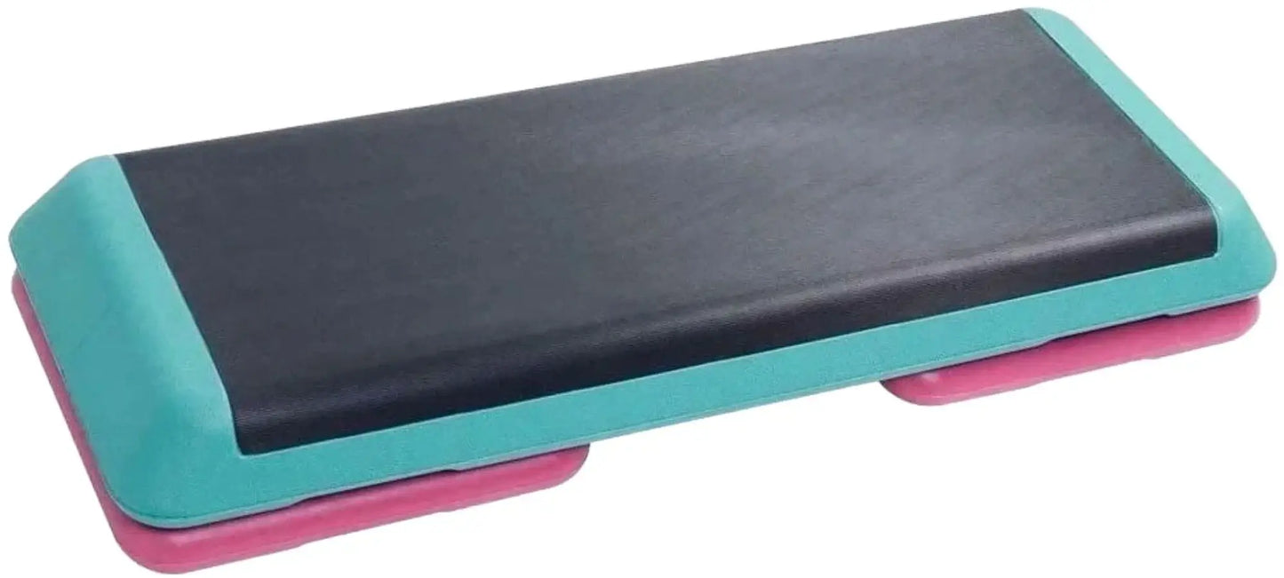 French Fitness - Aerobic Step w/ Adjustable Risers (New) - Angled View