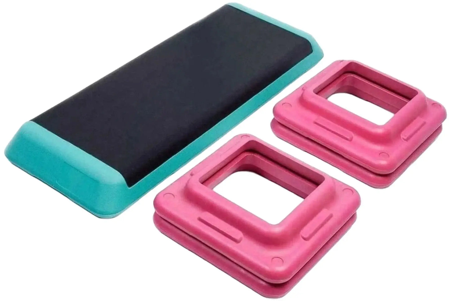 French Fitness - Aerobic Step w/ Adjustable Risers (New) - Angled View