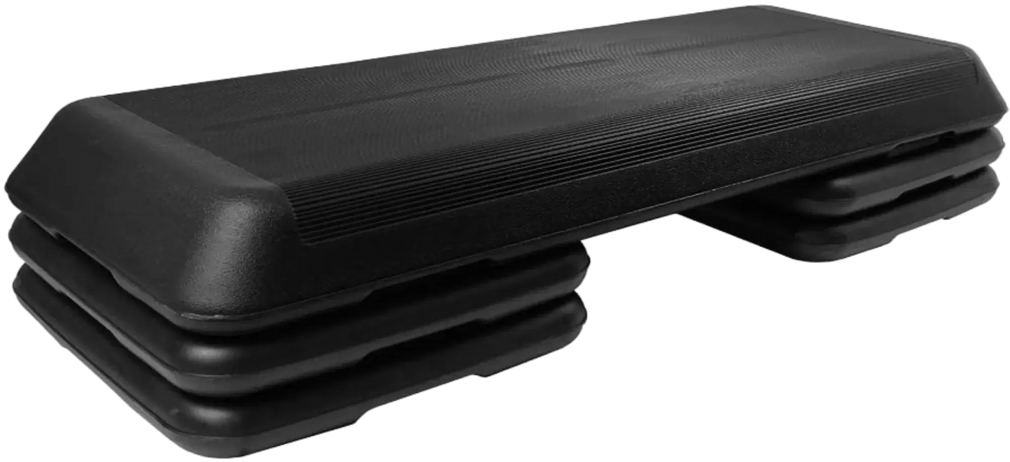 French Fitness - Aerobic Step w/ Adjustable Risers (New) - Angled View