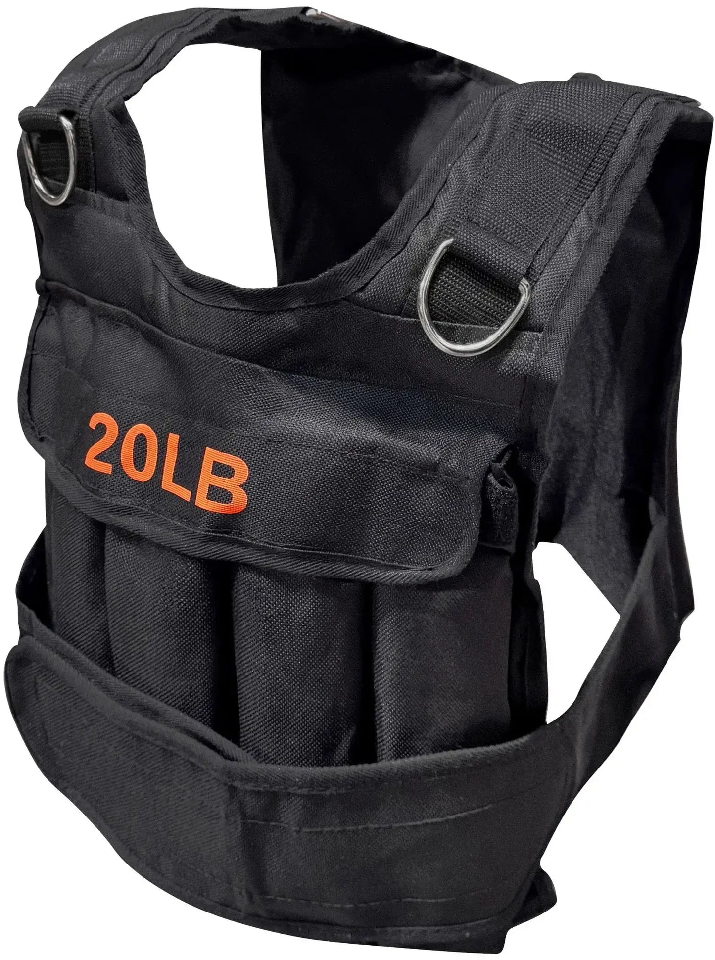 French Fitness - Adjustable Weighted Vest, 20 lbs (New) - Angled View