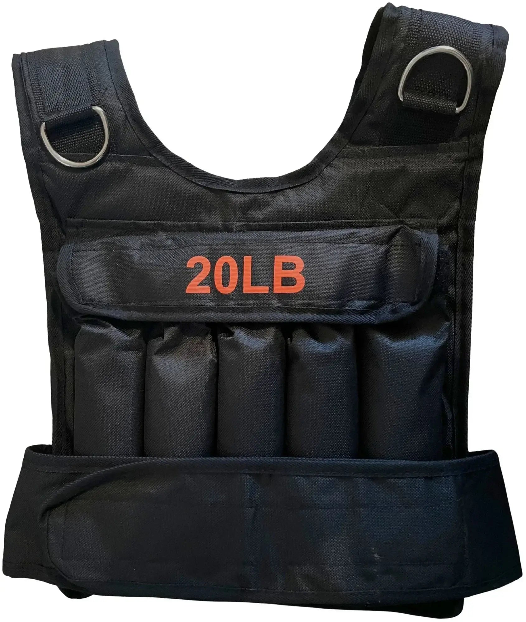 French Fitness - Adjustable Weighted Vest, 20 lbs (New) - Front View