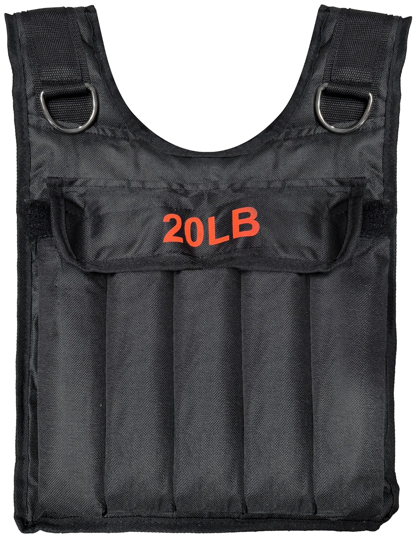 French Fitness - Adjustable Weighted Vest, 20 lbs (New) - Front View