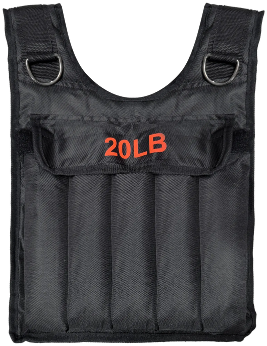 French Fitness - Adjustable Weighted Vest, 20 lbs (New) - Front View