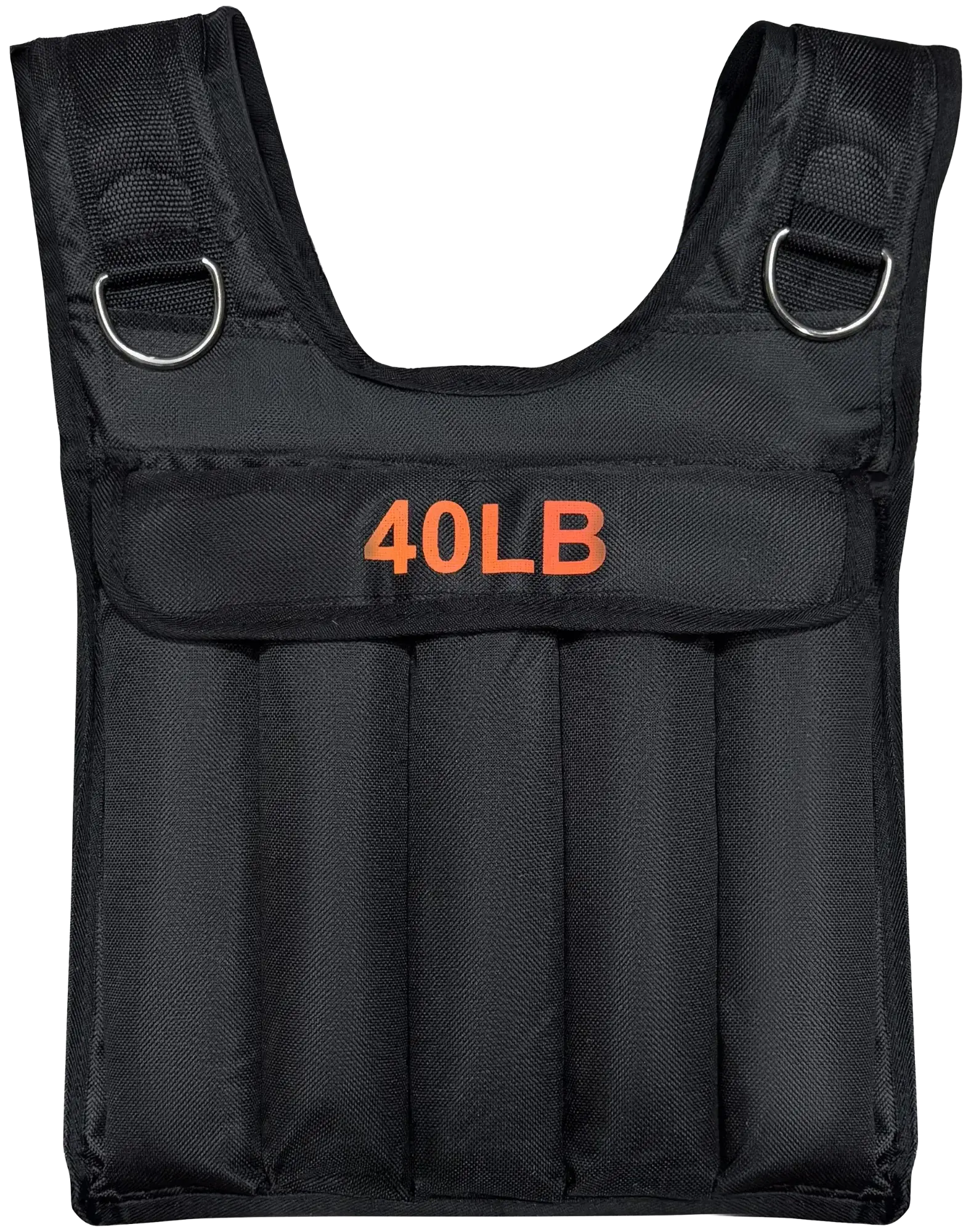 French Fitness - Adjustable Weighted Vest, 40 lbs (New) - Front View