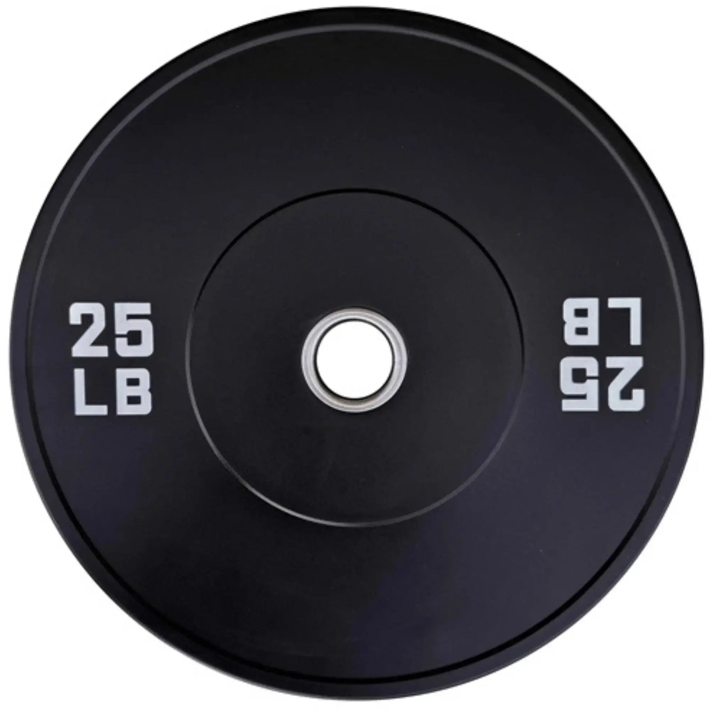 French Fitness Olympic Black Bumper Plate Set 190 lbs - Blank (New) Image 4