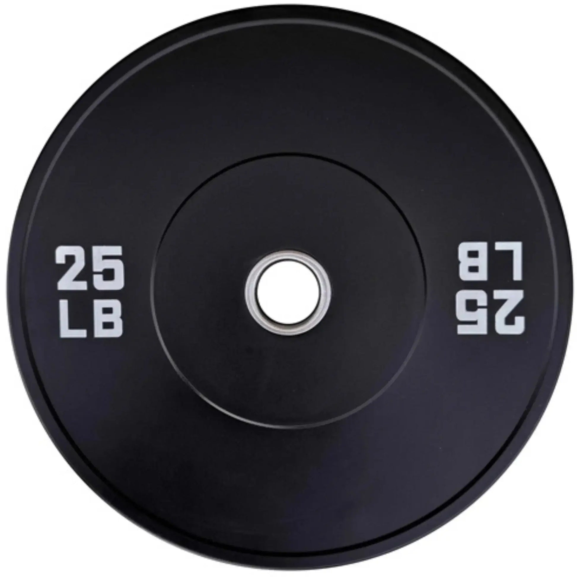 French Fitness Olympic Black Bumper Plate Set 230 lbs - Blank (New) Image 3
