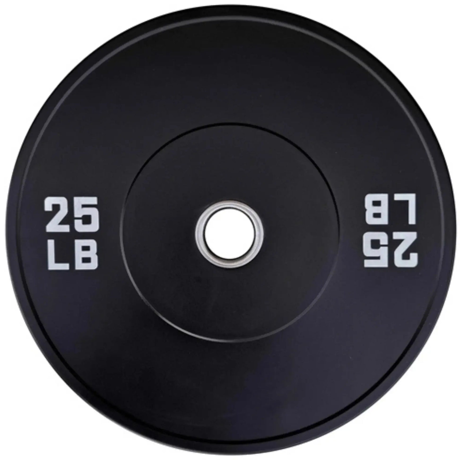French Fitness Olympic Black Bumper Plate Set 320 lbs - Blank (New) Image 2