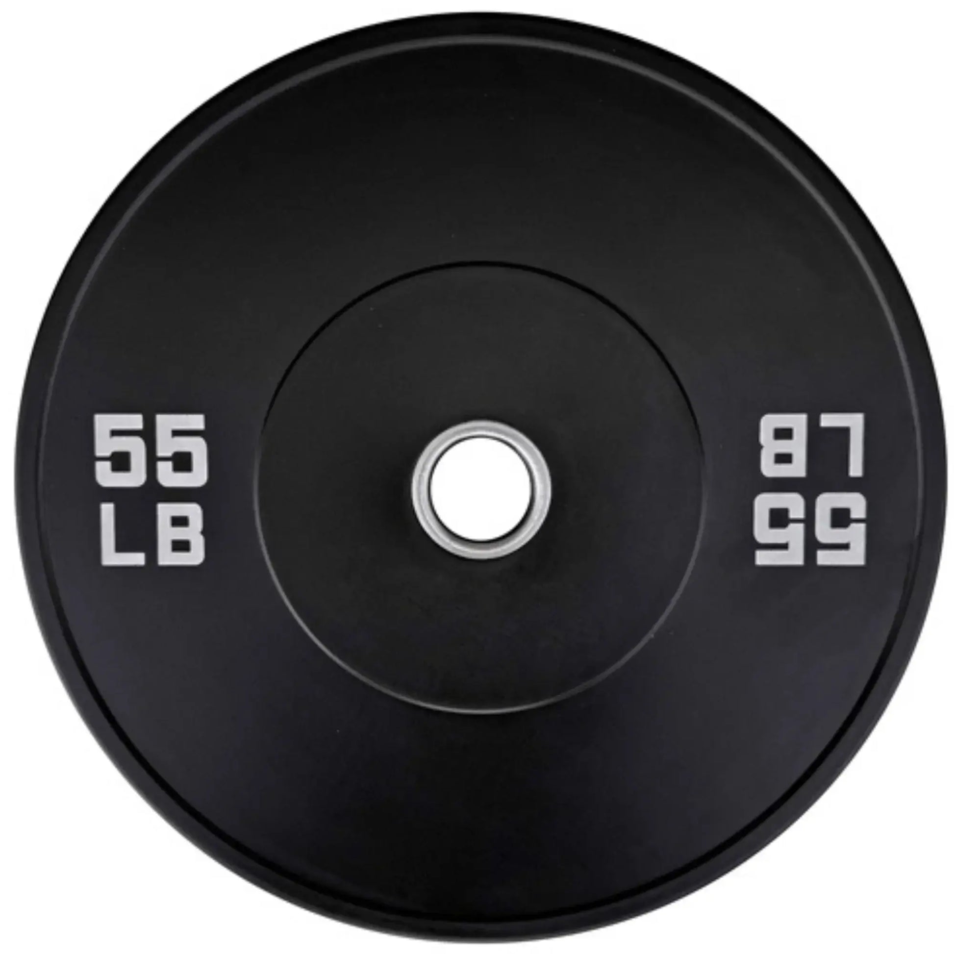 French Fitness Olympic Black Bumper Plate Set 320 lbs - Blank (New) Image 5