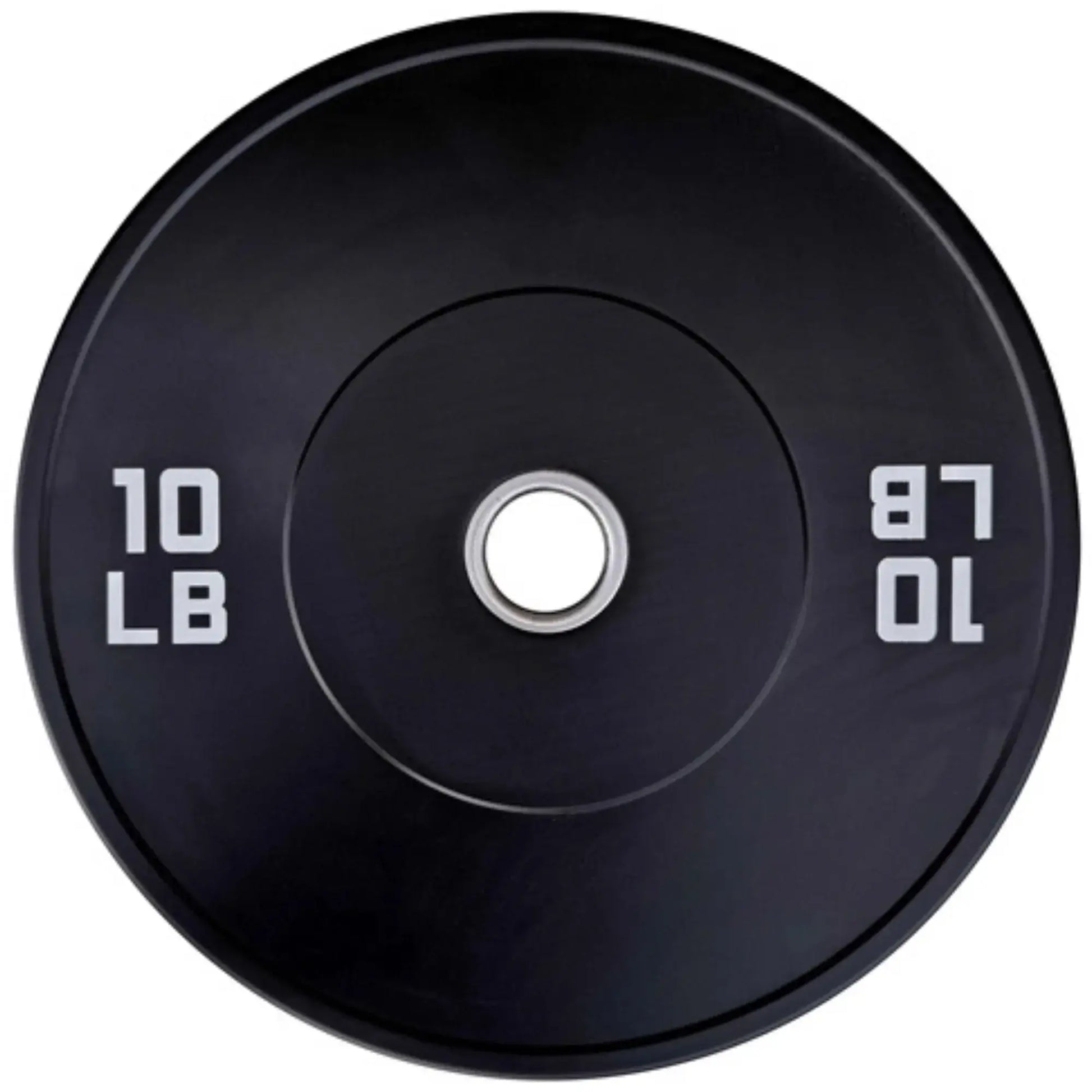 French Fitness Olympic Black Bumper Plate Set 370 lbs - Blank (New) Image 2