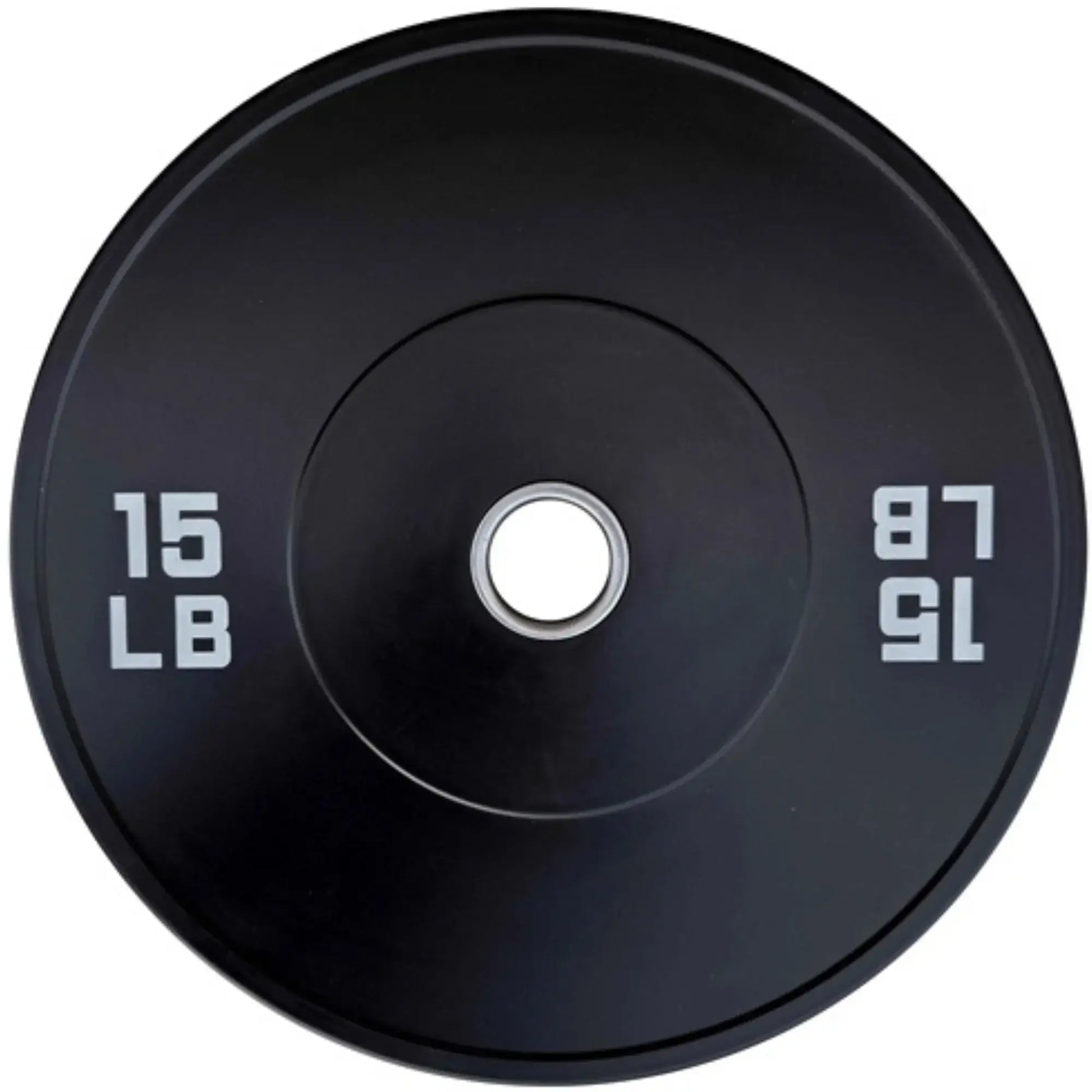 French Fitness Olympic Black Bumper Plate Set 370 lbs - Blank (New) Image 3