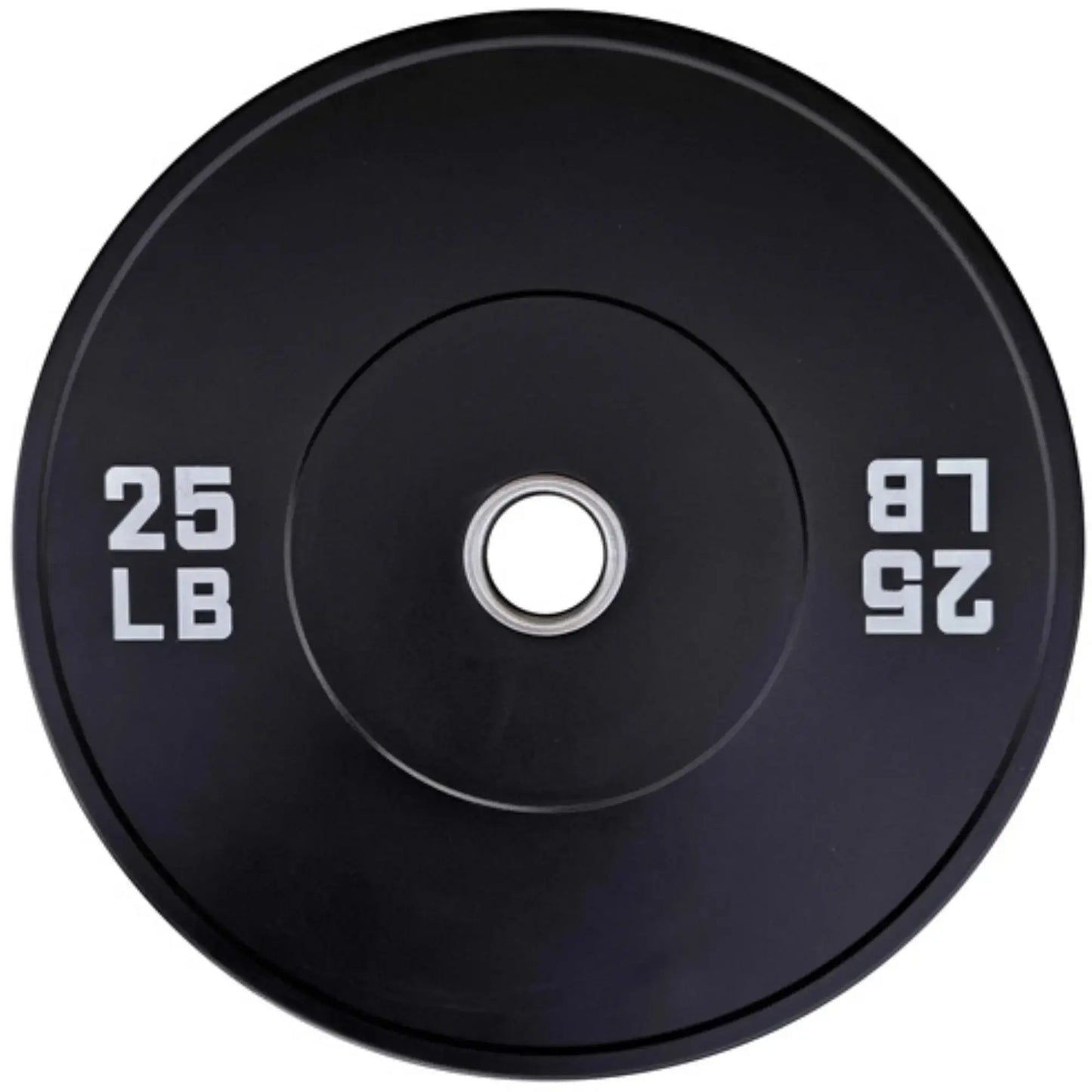 French Fitness Olympic Black Bumper Plate Set 370 lbs - Blank (New) Image 4