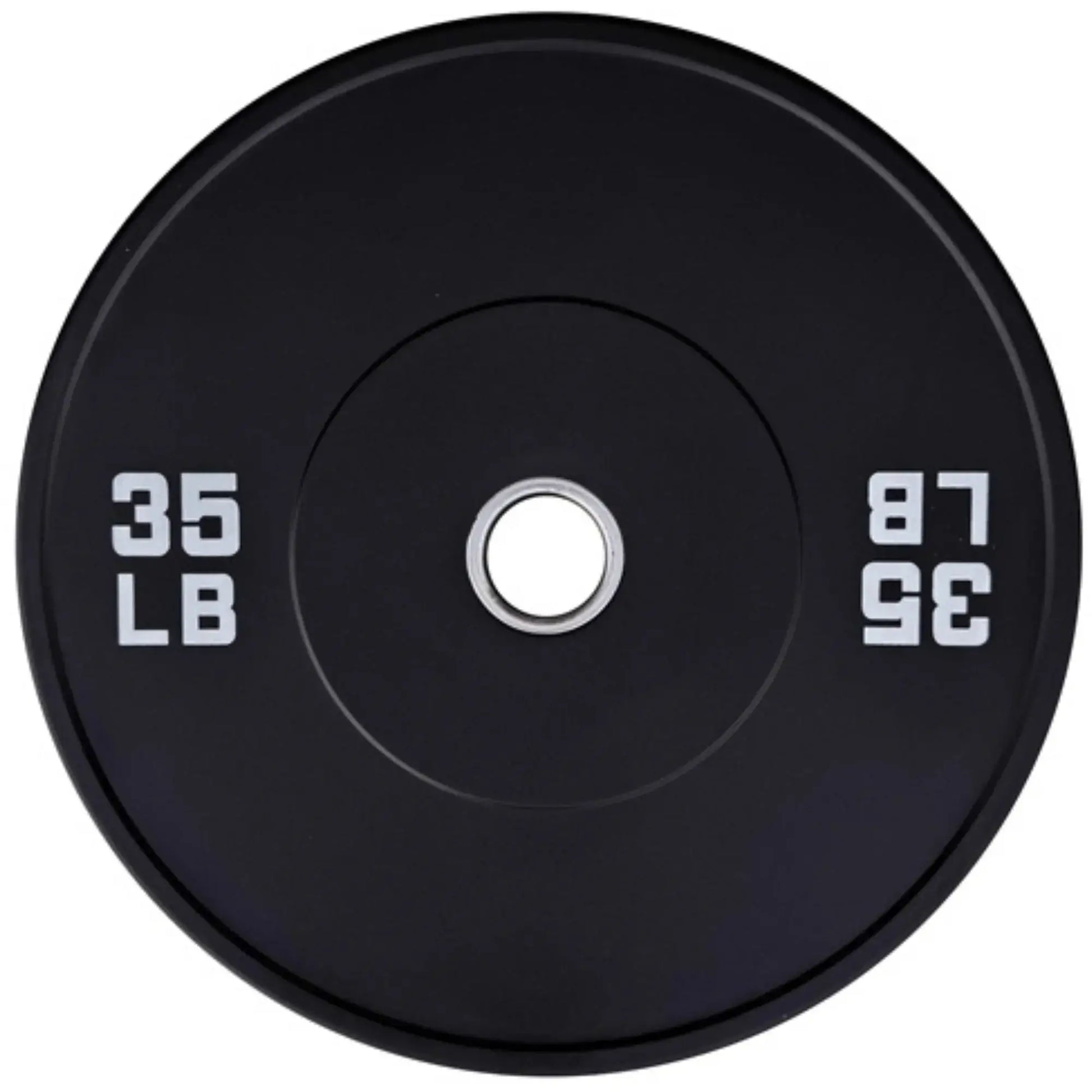 French Fitness Olympic Black Bumper Plate Set 680 lbs - Blank (New) Image 4
