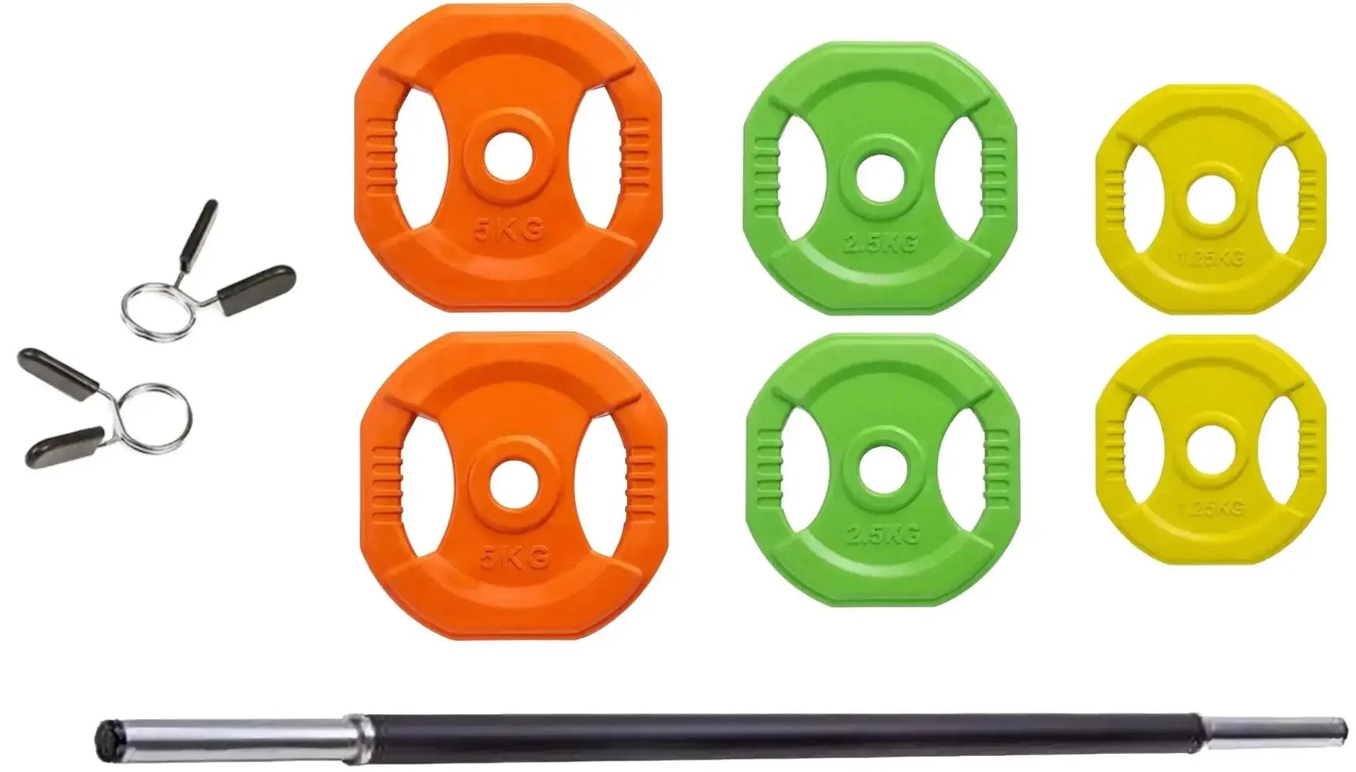 French Fitness - Aerobic Bar & Plate Rack - Fits 20 Sets (New) - Front View