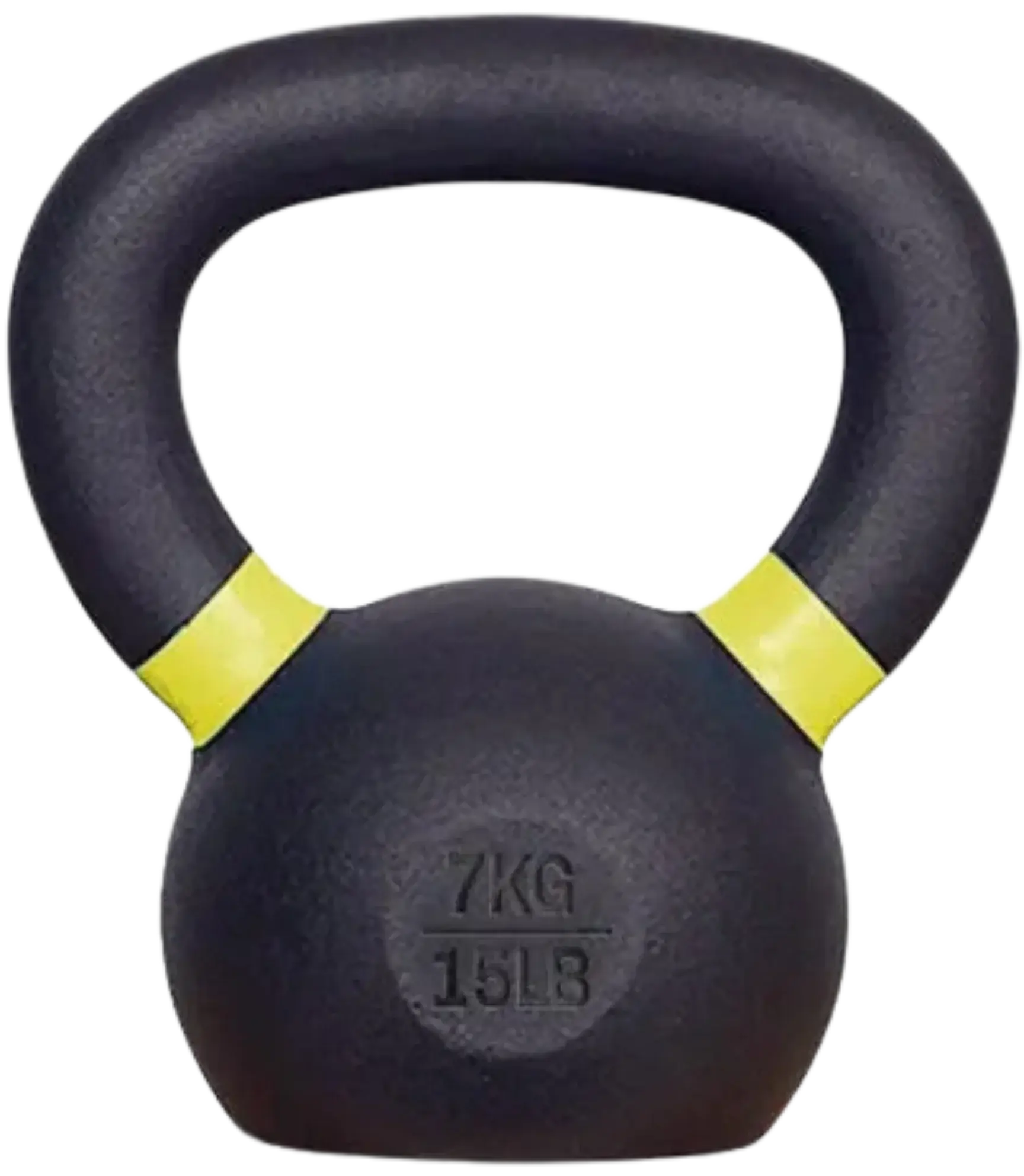 French Fitness - Cast Iron Kettlebell 15 lbs (New) - Front View