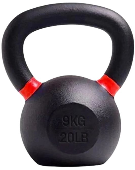 French Fitness - Cast Iron Kettlebell 20 lbs (New) - Front View