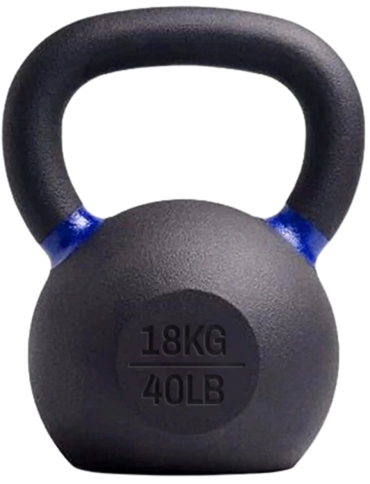 French Fitness - Cast Iron Kettlebell 40 lbs (New) - Front View