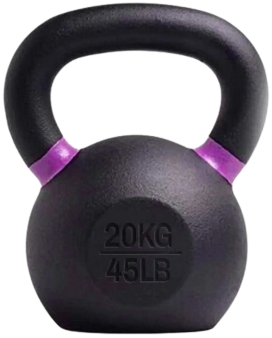 French Fitness - Cast Iron Kettlebell 45 lbs (New) - Front View